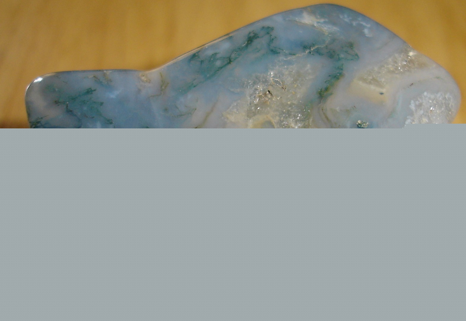 Agate Mousse Polie - Brsil - 41 x 31 x 19 mm - 35gr